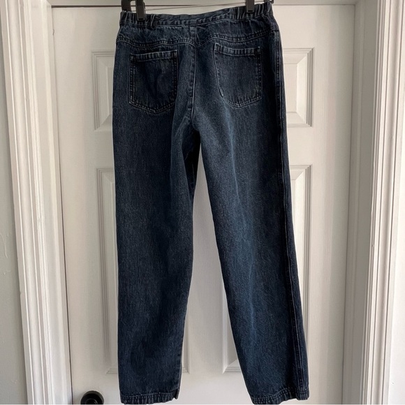 DISNEY Vintage Mickey Mouse Embroidered Blue Jeans Denim High Rise M - Picture 4 of 14